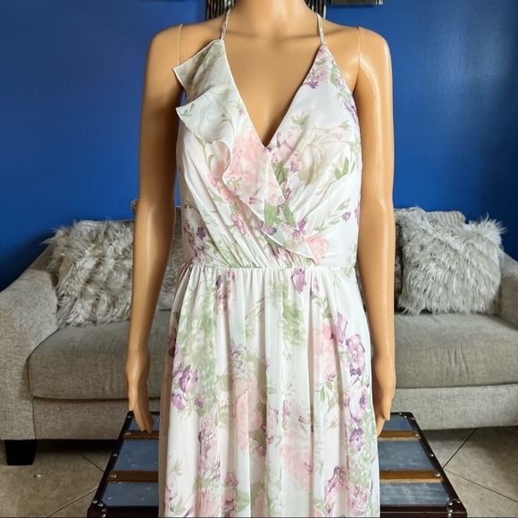 Jenny Yoo Blush Gardens Formal Bridesmaid Prom Dress - Picture 3 of 11